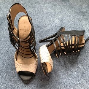 L.A.M.B. High Heel Strappy Sandals - 7.5